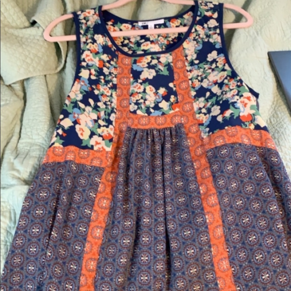 Flower tank blouse